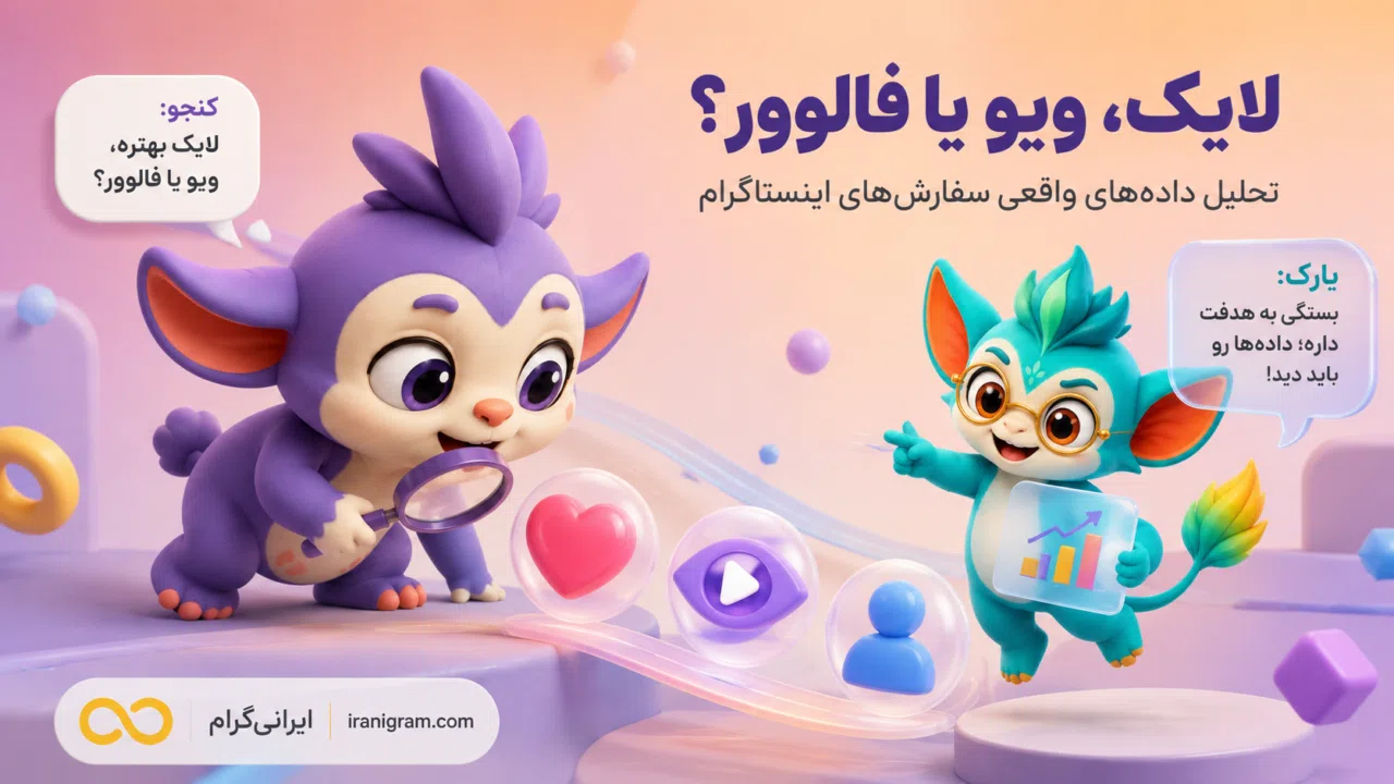 لایک، ویو یا فالوور؟ تحلیل داده‌های واقعی سفارش‌های اینستاگرام