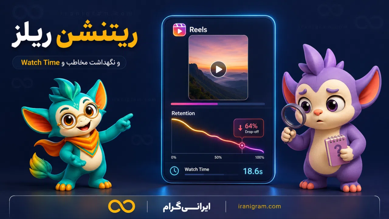 ریتِنشن ریلز چیست؟ تحلیل Watch Time و نگهداشت مخاطب